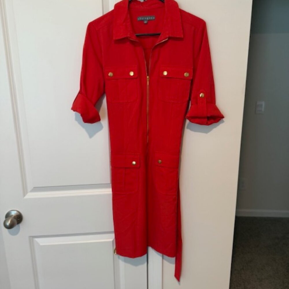 Sharagano Zip up/Wrap dress size 8